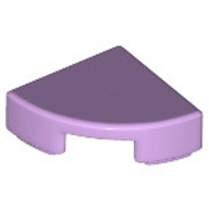 Lego destička kulatá 1x1 čtvrtkruh, levandulová (6240465)